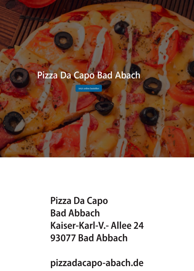 DaCapo Pizza Heimservice