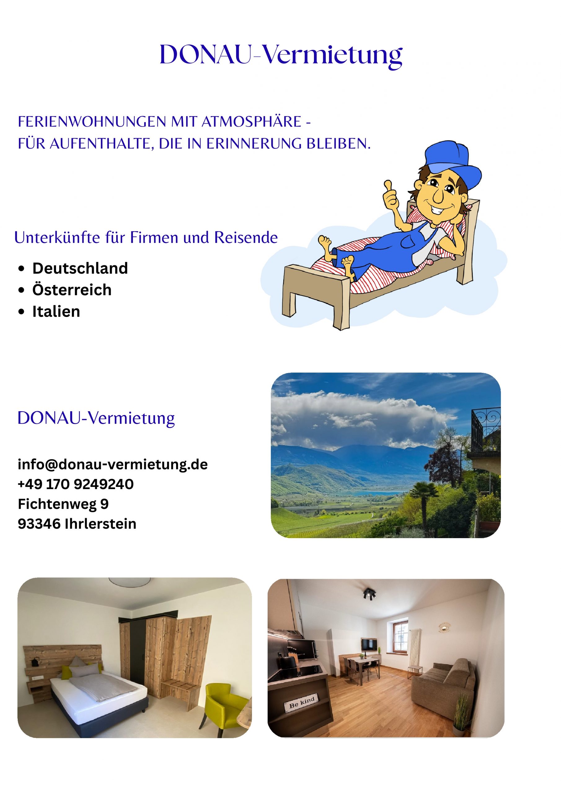 Donau Vermietung Gleixner und Ritter