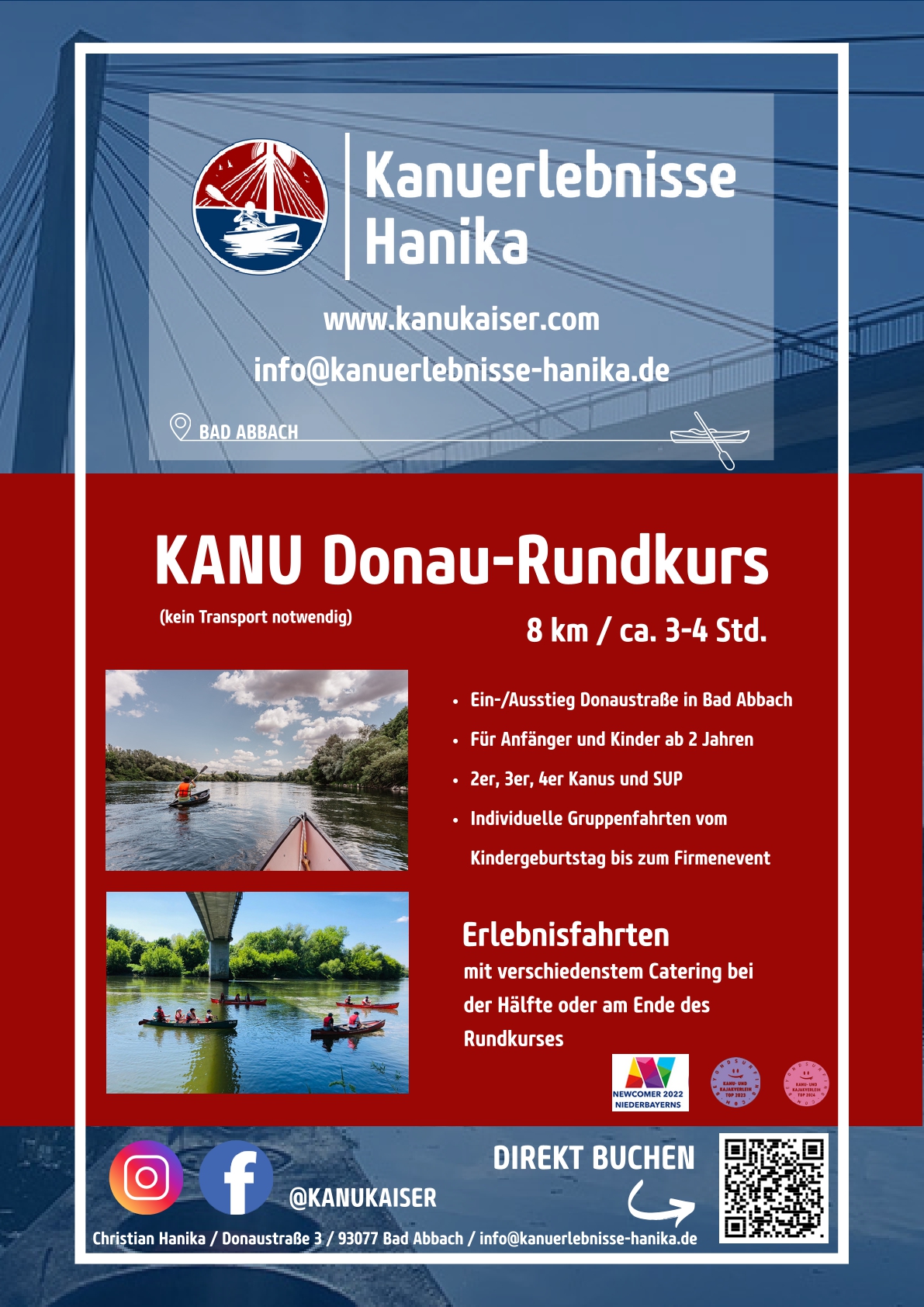 Hanika Kanuerlebnisse Kanukaiser